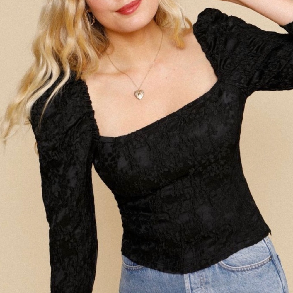 NWT rouje Paris Juan black blouse top size 38